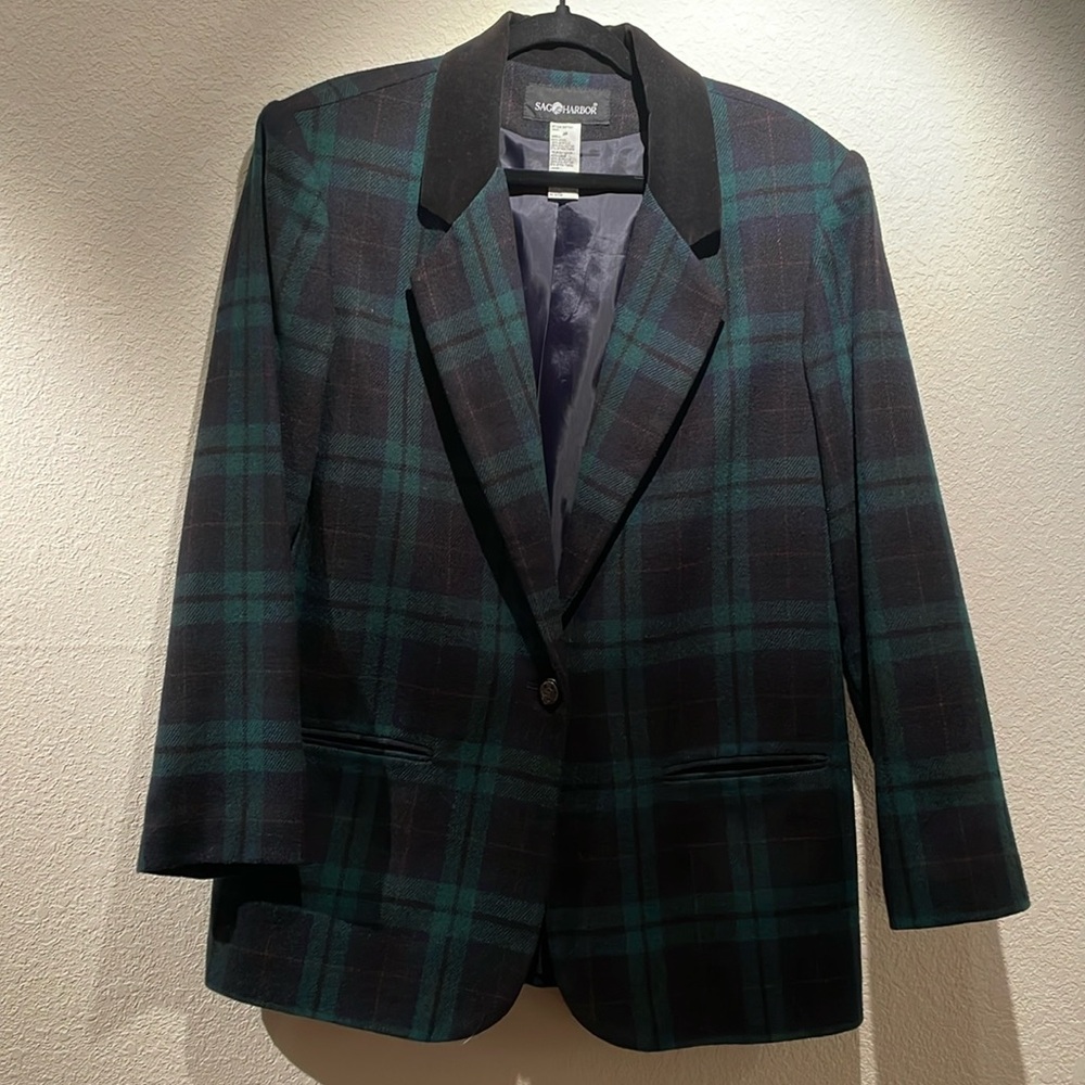 Sag Harbor Plaid Blazer